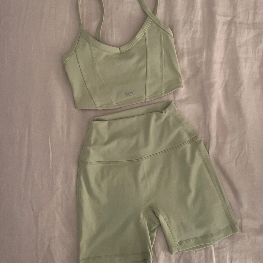 SET ACTIVE Limited Edition Aimee Song Bra and Bike Shorts
